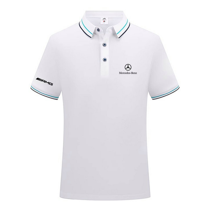 2023 Polo Mercedes Benz Homme Golf Tennis Manche Courte Regular Fit Polos